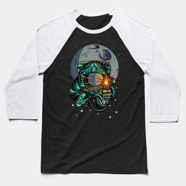 Welder Galaxy Baseball T-Shirt by damnoverload